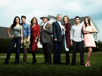 Il cast della sitcom Dallas