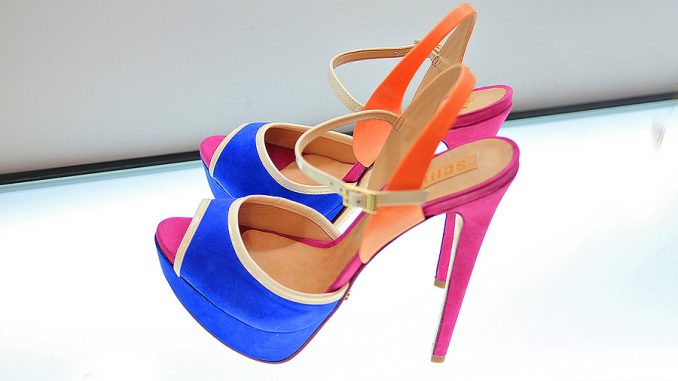 Scarpe donna colorate estate tacco 14