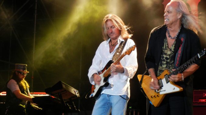 I Lynyrd Skynyrd Lyve a Vigevano Peter Keys, Mark Matejka e Ricky Medlocke dei Lynyrd Skynyrd