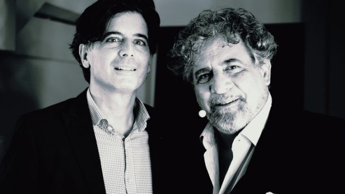 IL COMPOSITORE CAVUTI con l'attore SIRAVO